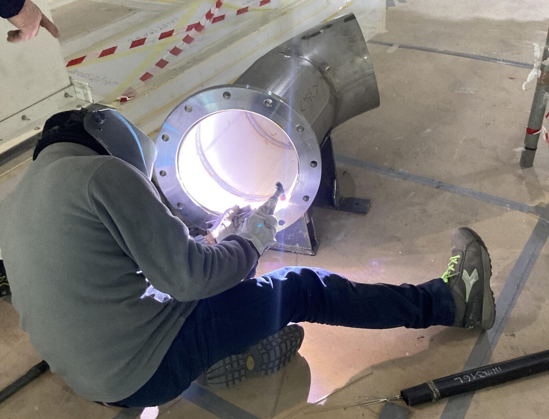 Flange TIG welding
