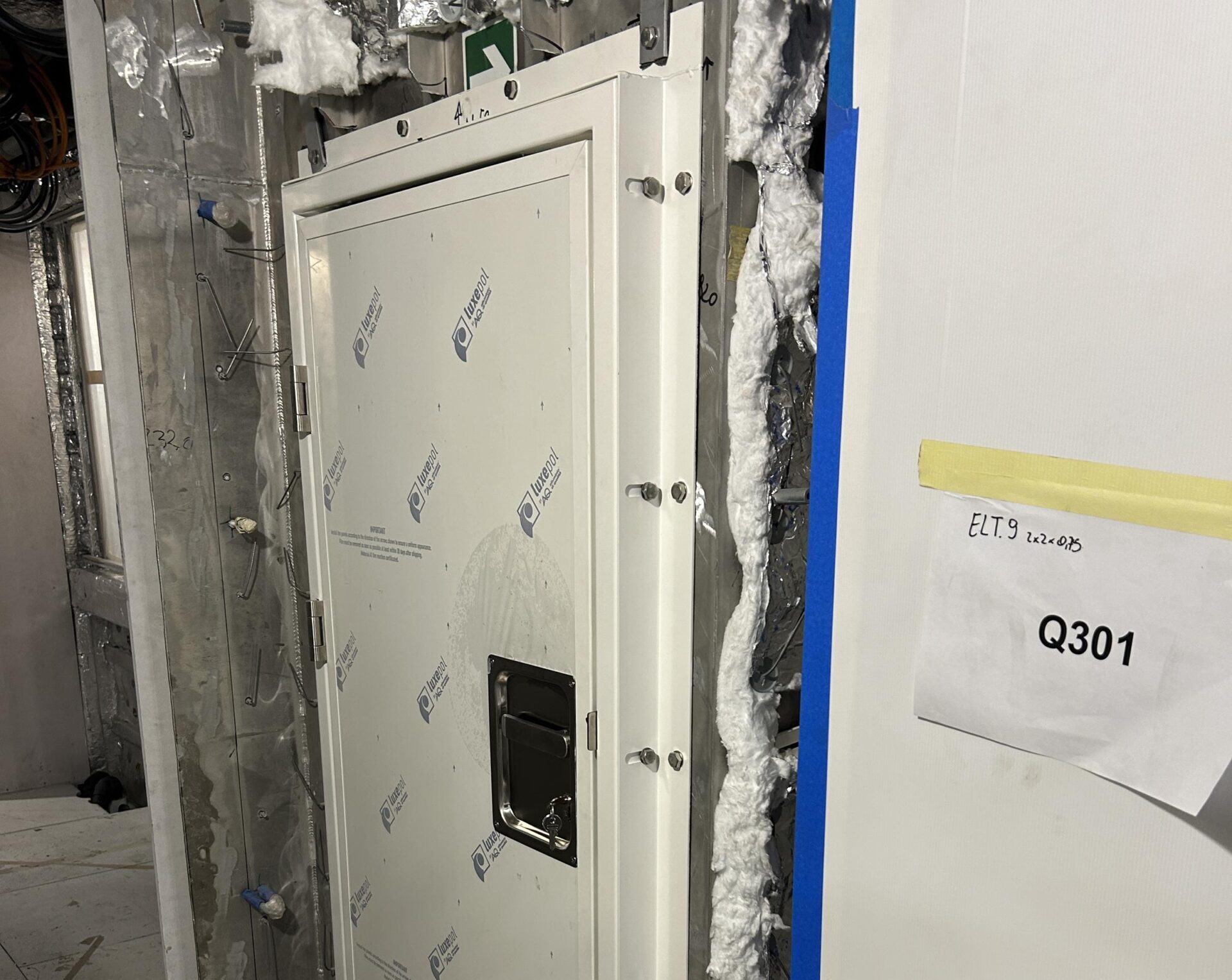 A60 hinged door installation